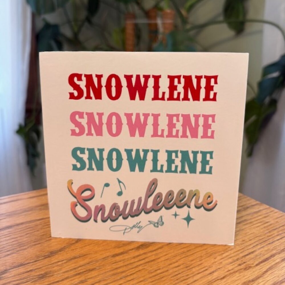 Dolly Parton, Snowlene, Christmas / Holiday Decor Box Sign, 5.5"